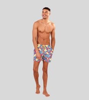 South Beach Red Banana Drawstring Swim Shorts